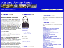 Tablet Screenshot of haseleyfamily.com